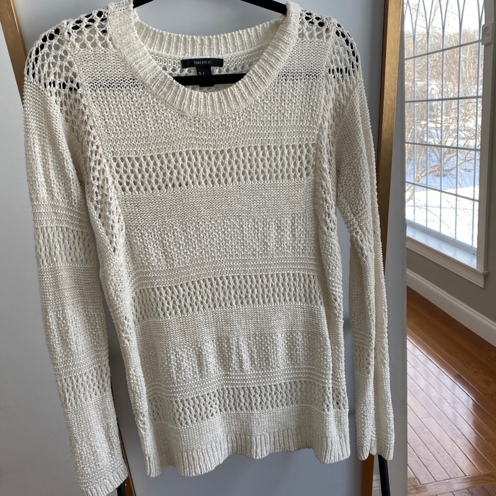 Open knit forever 21 sweater